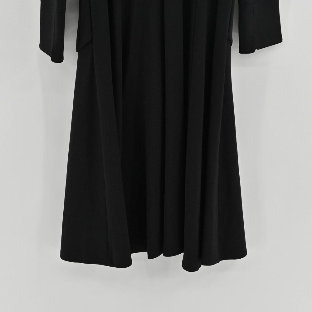 Vintage Military Maxi Coat Womens Size S Black Gold Button Dark Academia Wool - Picture 11 of 11